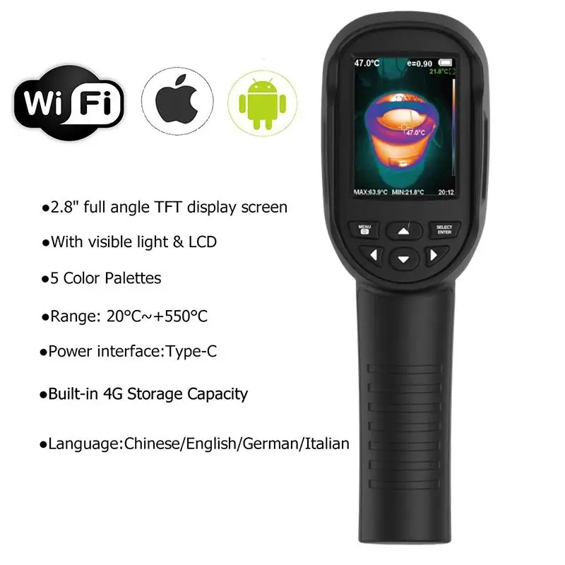 HT-06 กล้องถ่ายภาพความร้อนแบบพ - Thermal Imaging Camera 256X192 บทวิจารณ์และราคา