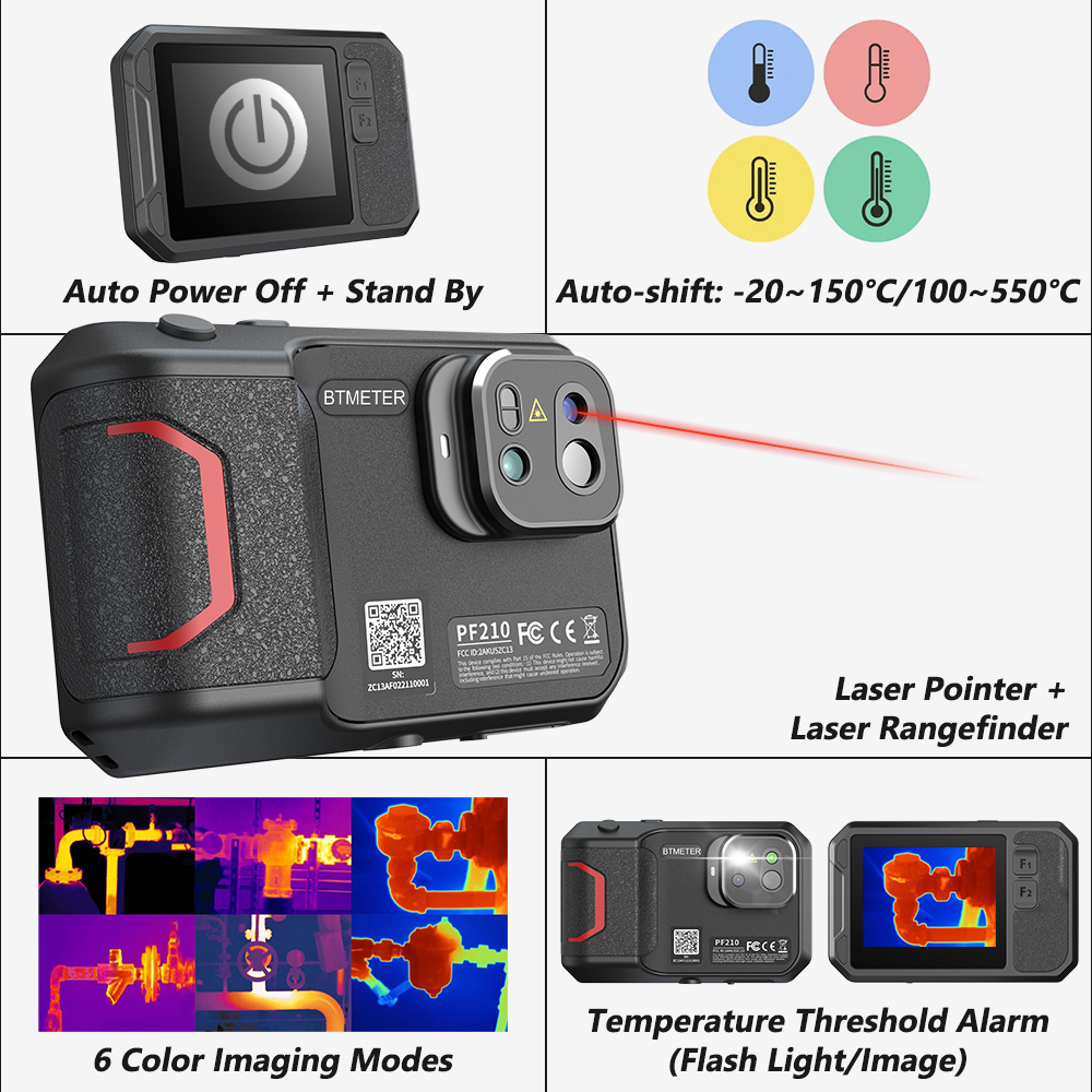 กล้องถ่ายภาพความร้อนแบบมือถือ  - Thermal Imaging Camera 256X192 บทวิจารณ์และราคา